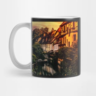 Quiet river in the old town Mug